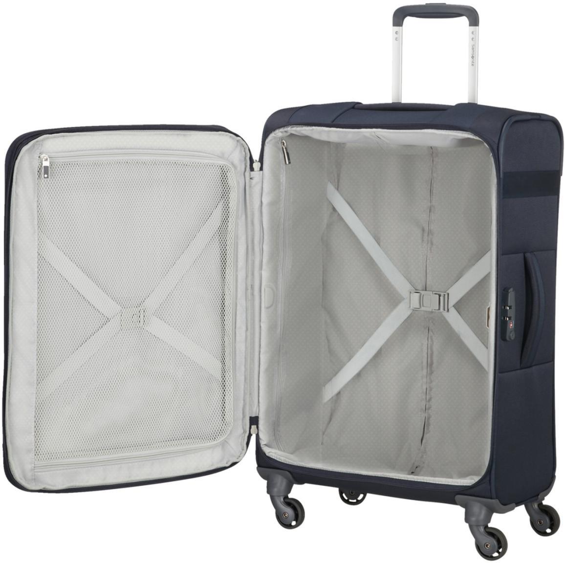 erweiterbarer Weichgepäckkoffer dunkelblau Samsonite Citybeat M 66cm Navy Blue