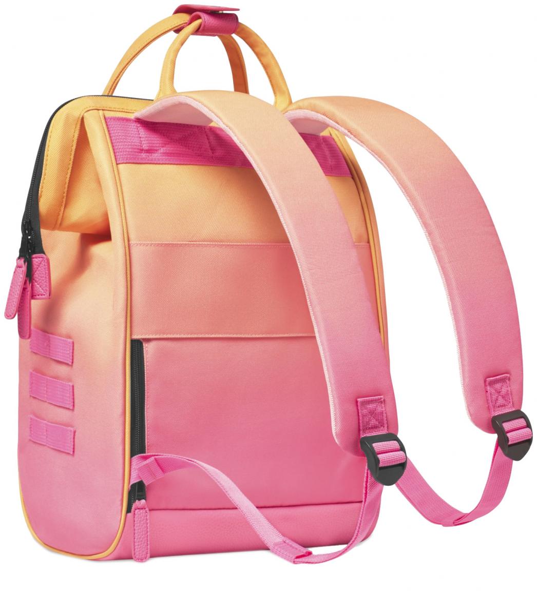 fröhlicher Cabaia Adventurer Medium Rucksack Farbverlauf Cabourg Orange Tie and Dye