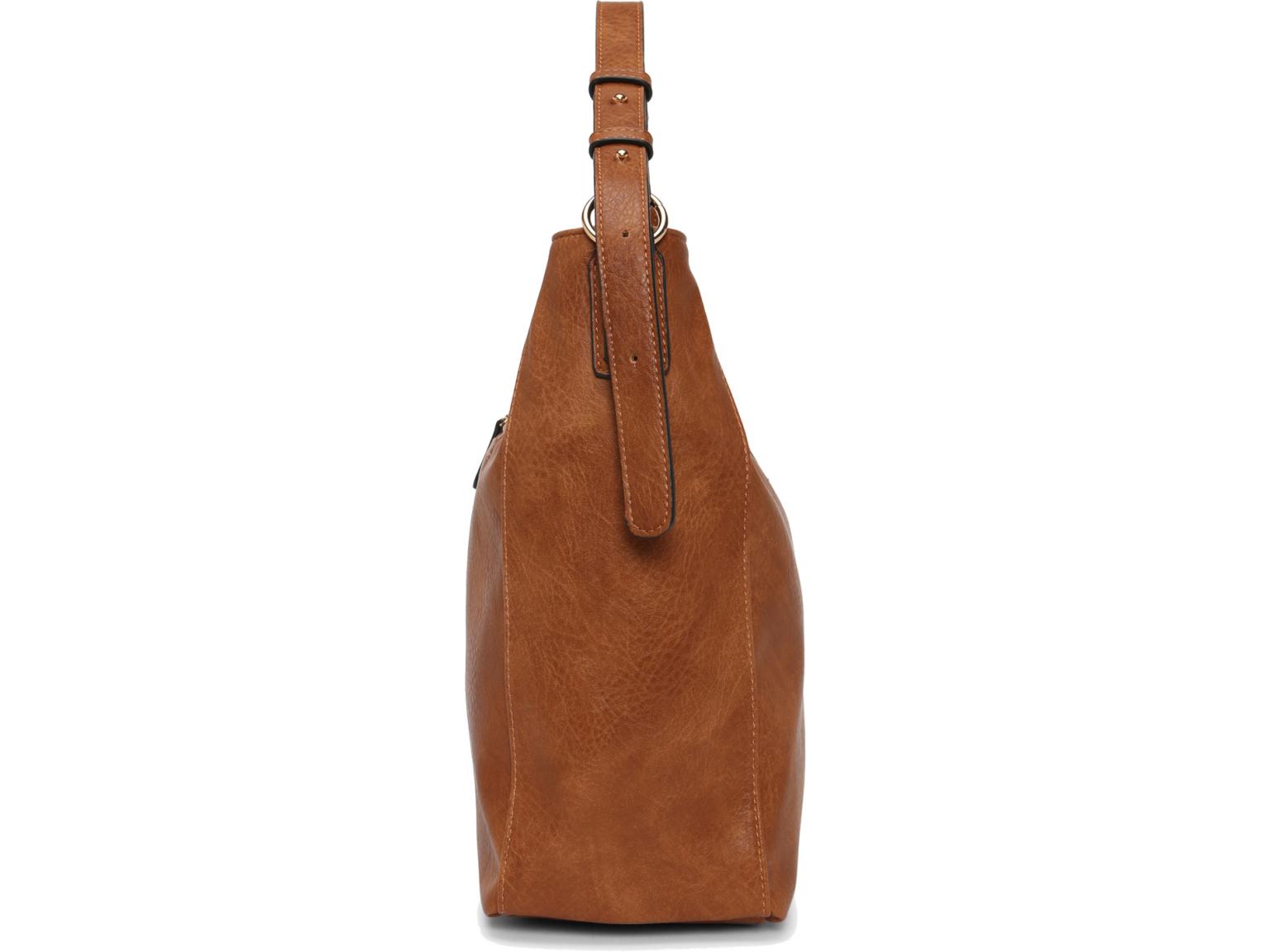 geräumige Beuteltasche Jana Cognac L.Credi Tasche braun