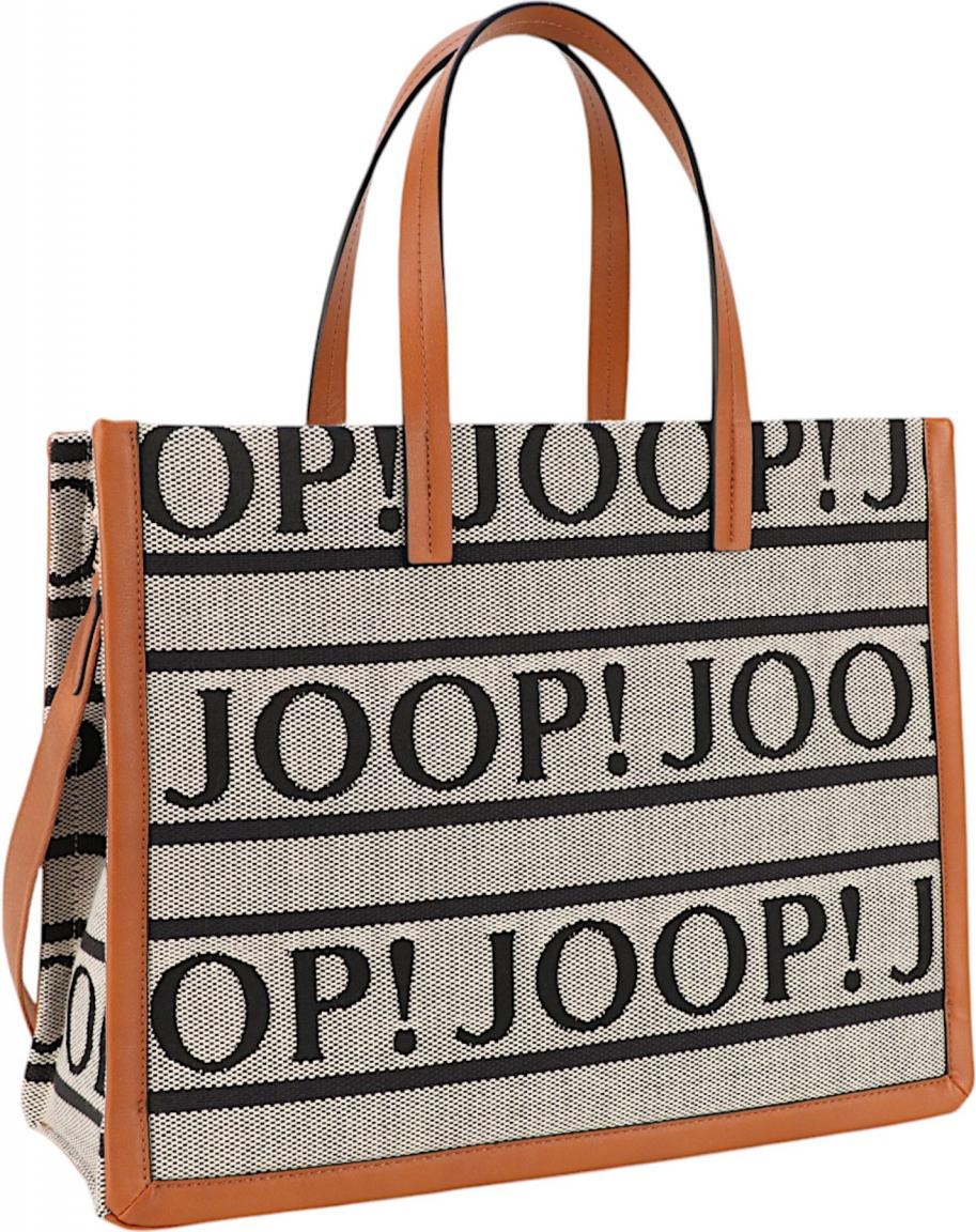 geräumige Kurzgrifftasche Aurelia JOOP Paraffa Cognac Logo