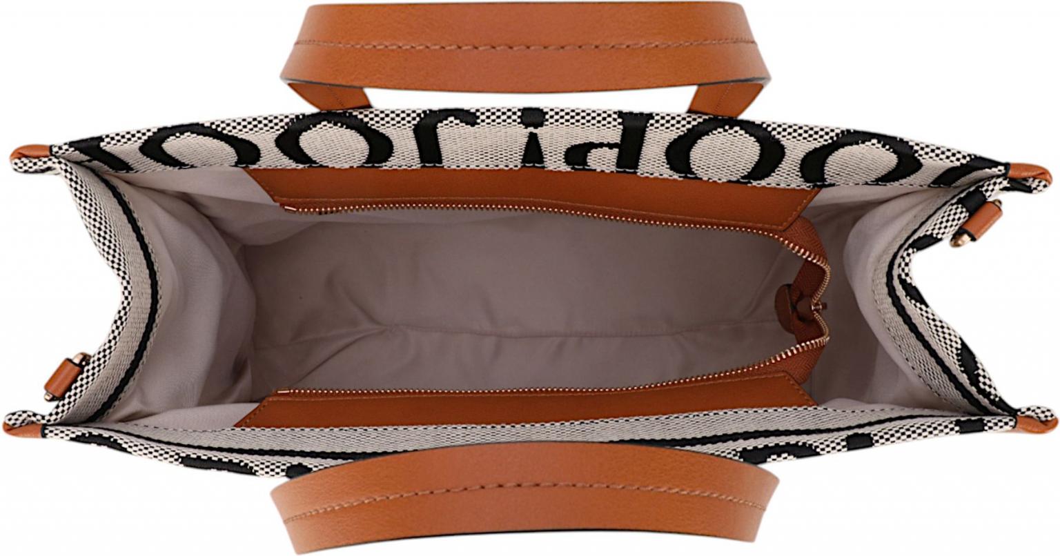 geräumige Kurzgrifftasche Aurelia JOOP Paraffa Cognac Logo