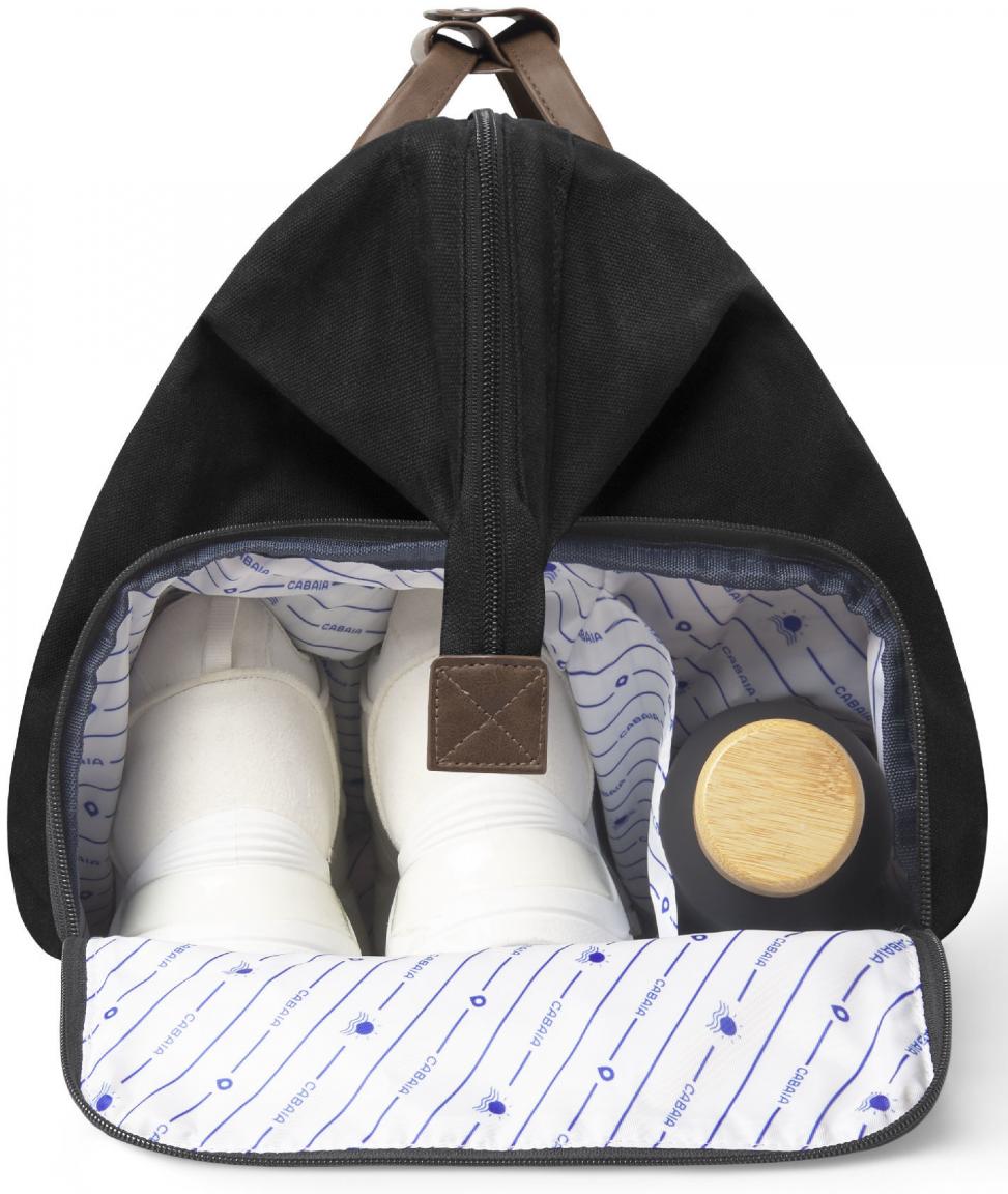 geräumige Travel Bag Cabaia schwarz Trogir Duffle Canvas