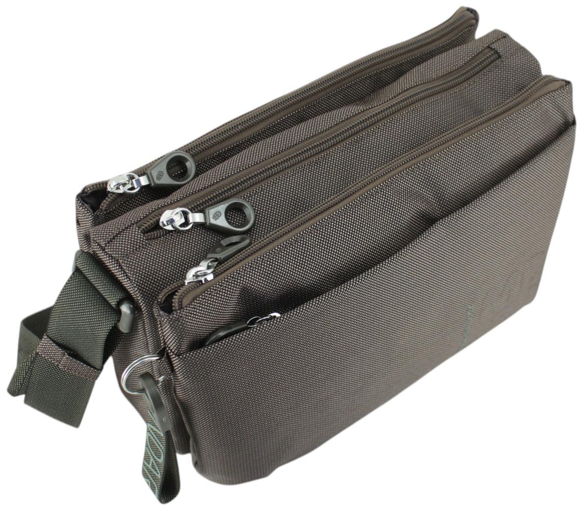 geräumige Umhängetasche Crossover MD20 Pirite Mandarina Duck dunkeloliv