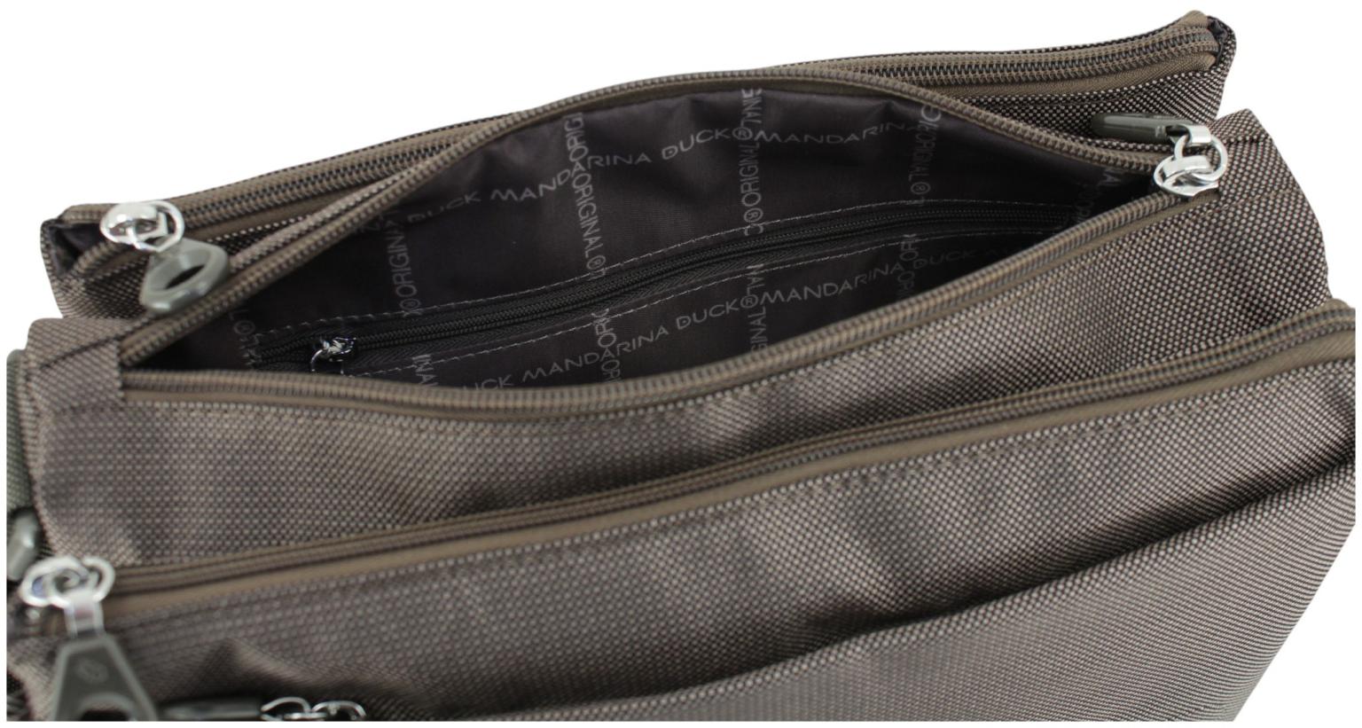 geräumige Umhängetasche Crossover MD20 Pirite Mandarina Duck dunkeloliv