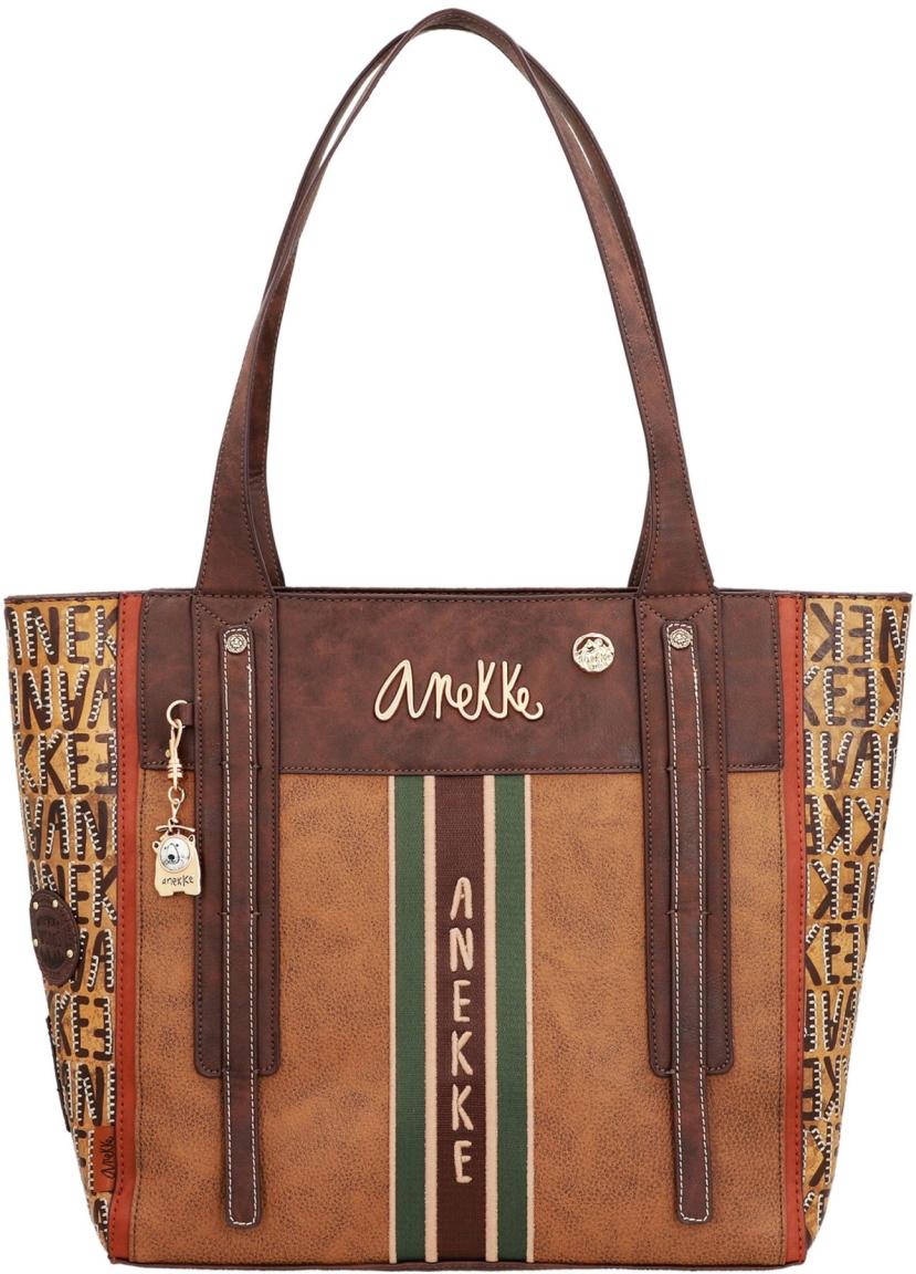 geräumiger Shopper Brauntöne Anekke The Forest Urban Stickerei Eisbär