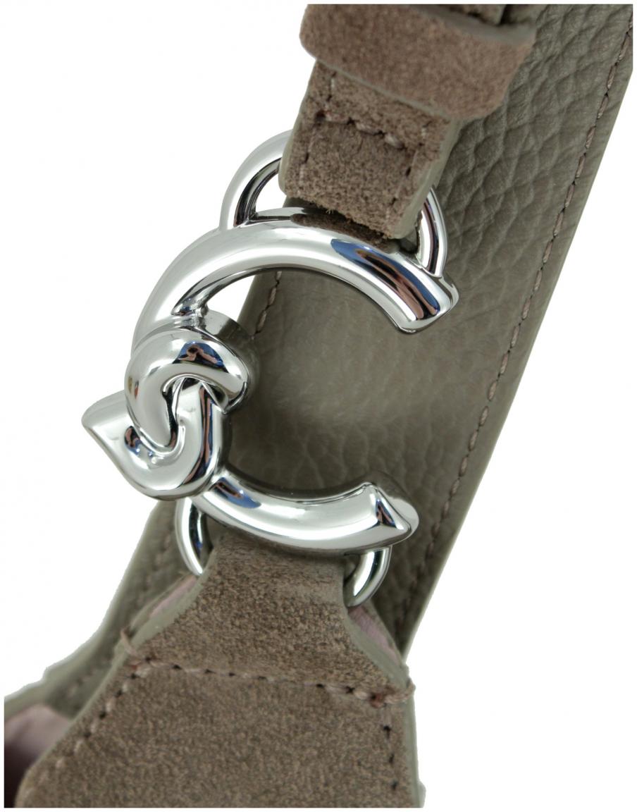 geräumiger Veloursshopper Coccinelle C-Easy Suede Large Warm Taupe