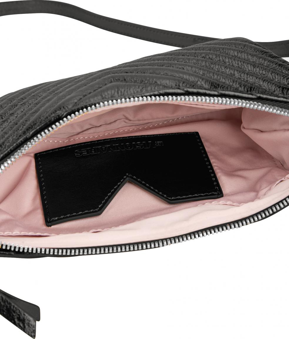 gesteppte Abendtasche Glanzfinish Le Visionnaires Alice Metallic schwarz