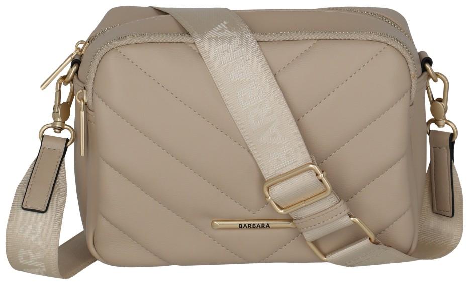 gesteppte Camera Bag beige Barbara Travelite Cozy Sand