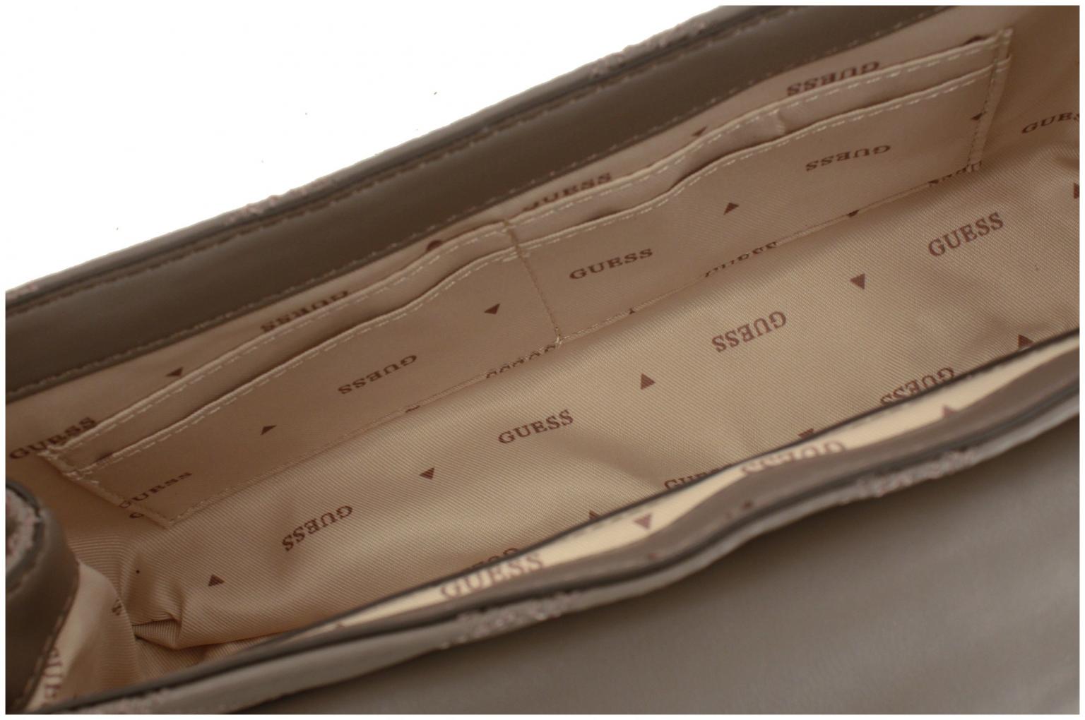 gesteppte Überschlagtasche Guess Tamsin Off White warmweiß Kettenhenkel
