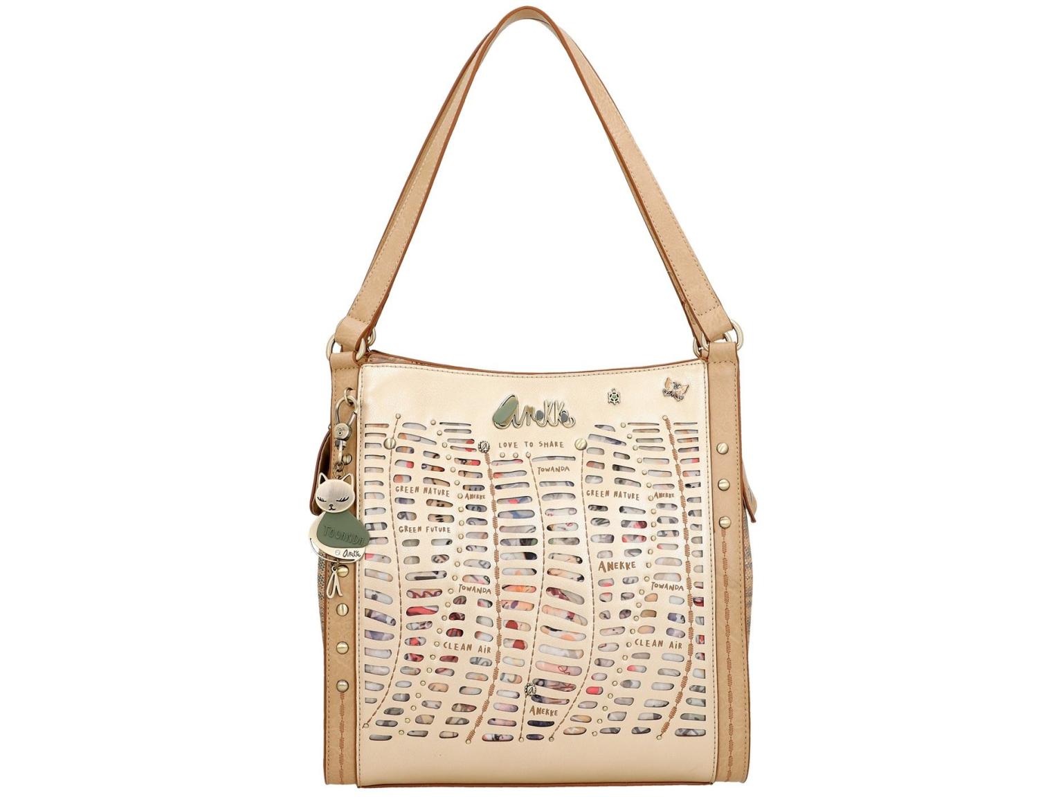 goldene Henkeltasche Cutouts Anekke Amazonia Nature Pachamama recycled