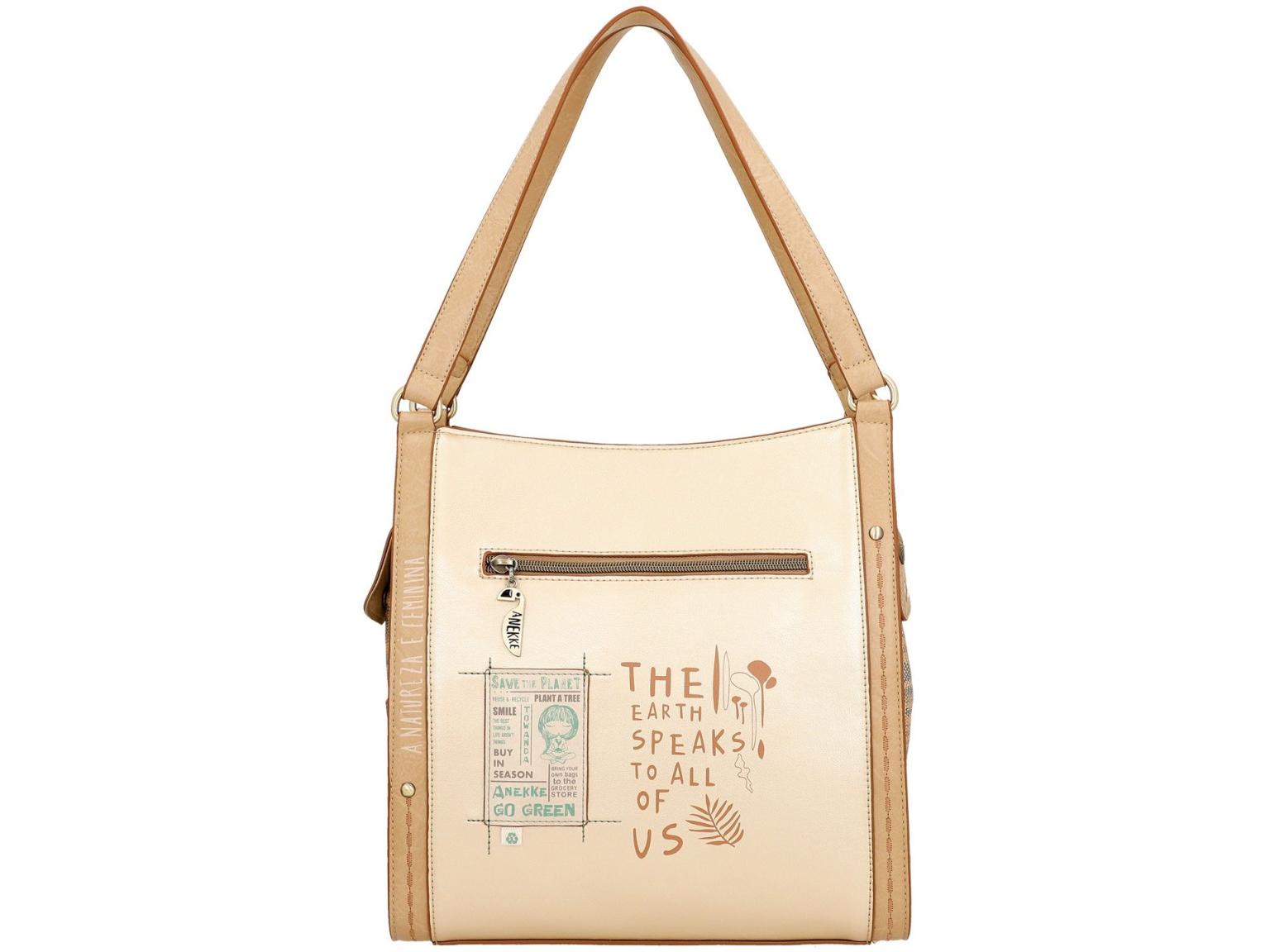 goldene Henkeltasche Cutouts Anekke Amazonia Nature Pachamama recycled