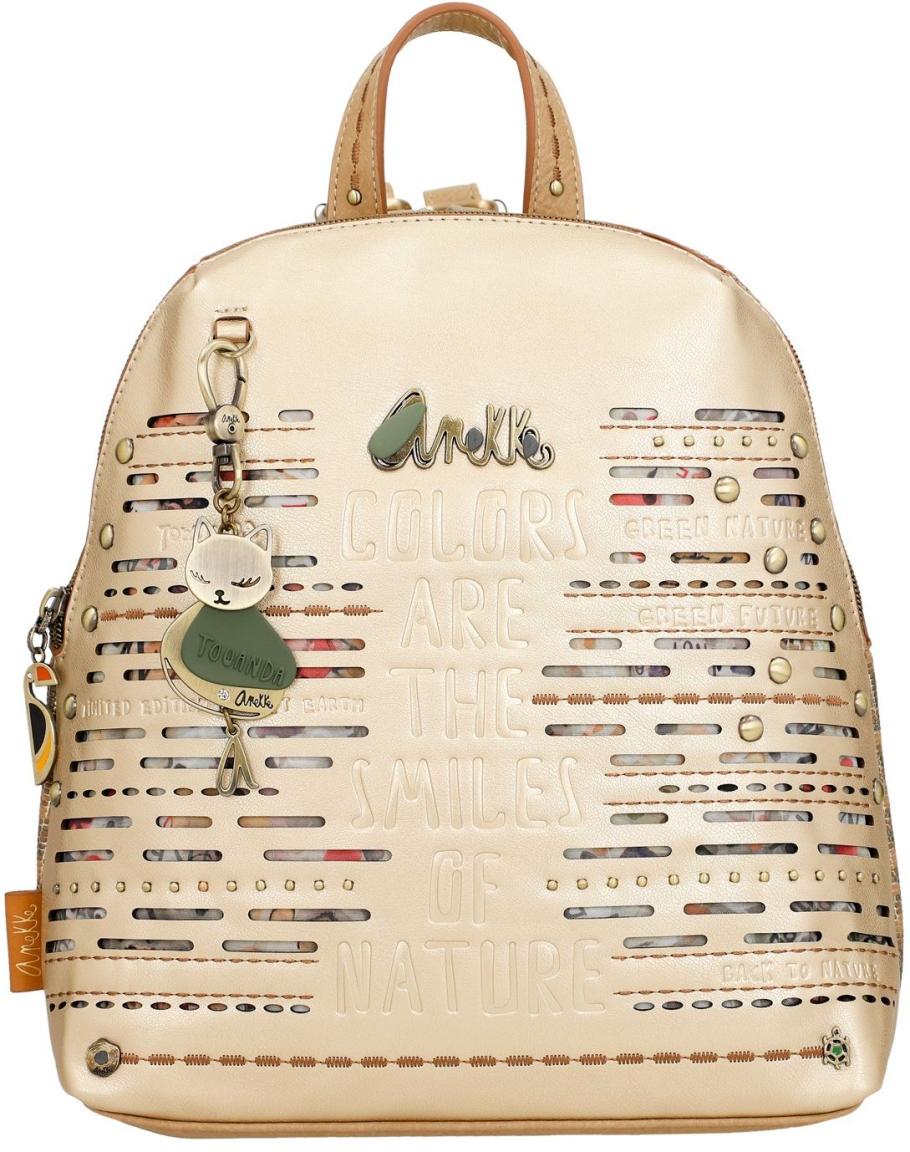 goldener Minirucksack Anekke Amazonia Nature Pachamama Nachhaltig
