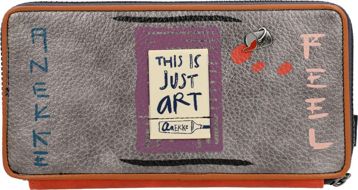 große Damenbrieftasche Anekke Contemporary dunkelbunt Ziparound