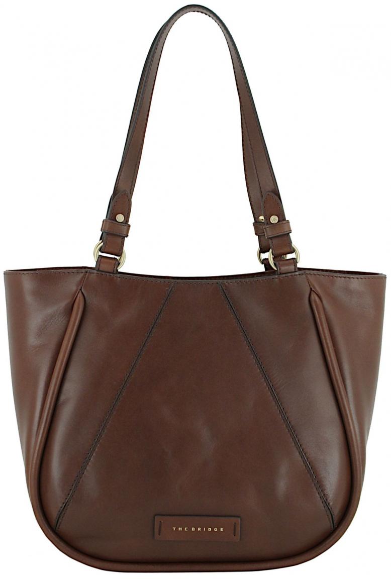 große Ledertasche Brigida The Bridge dunkelbraun Toskana