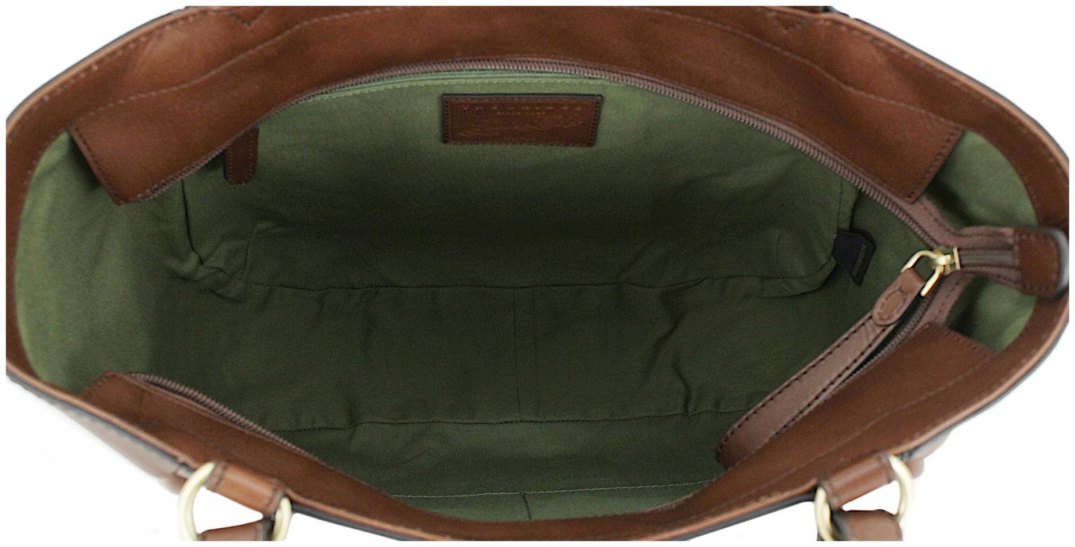große Ledertasche Brigida The Bridge dunkelbraun Toskana