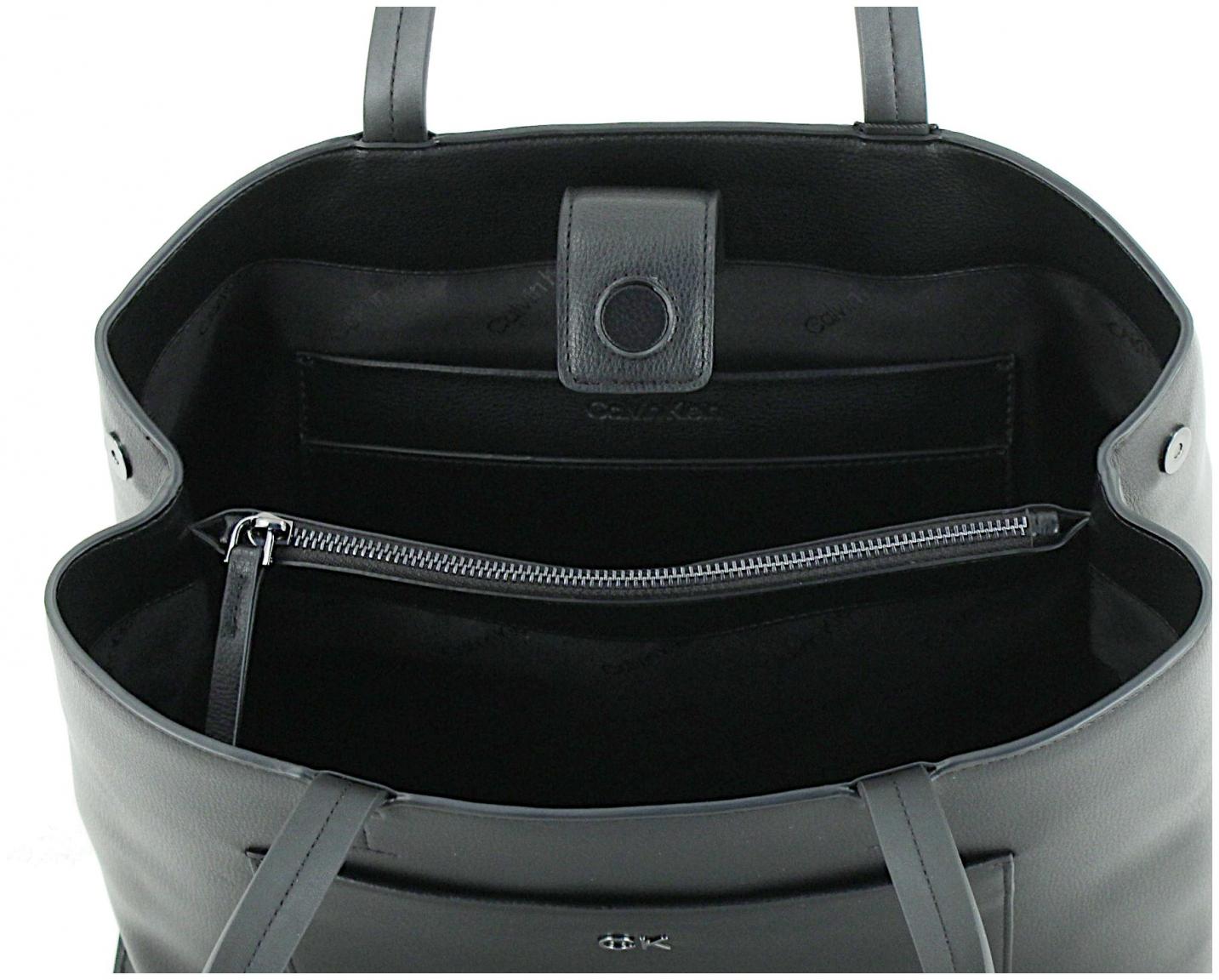 große Shoppertasche Calvin Klein klassisch schwarz Daily Pebble