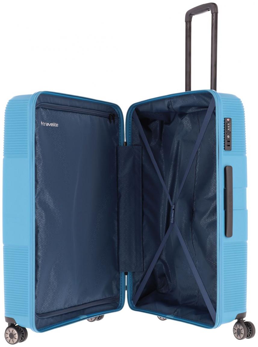 großer Flugkoffer Waal 4w-Trolley L 76cm türkis Travelite