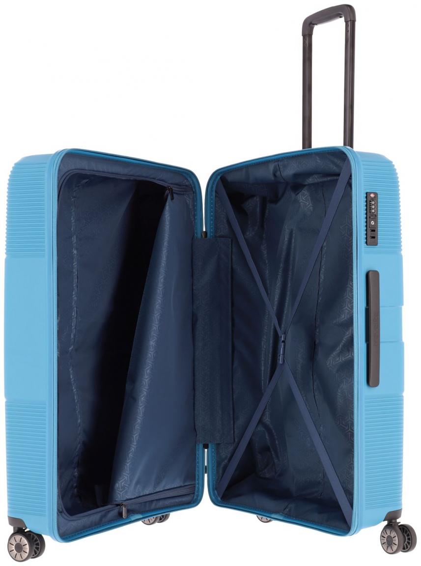 großer Flugkoffer Waal 4w-Trolley L 76cm türkis Travelite