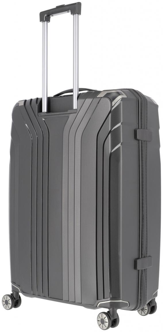 großer Hartschalenkoffer schwarz Travelite Elvaa 4w Trolley L 77cm