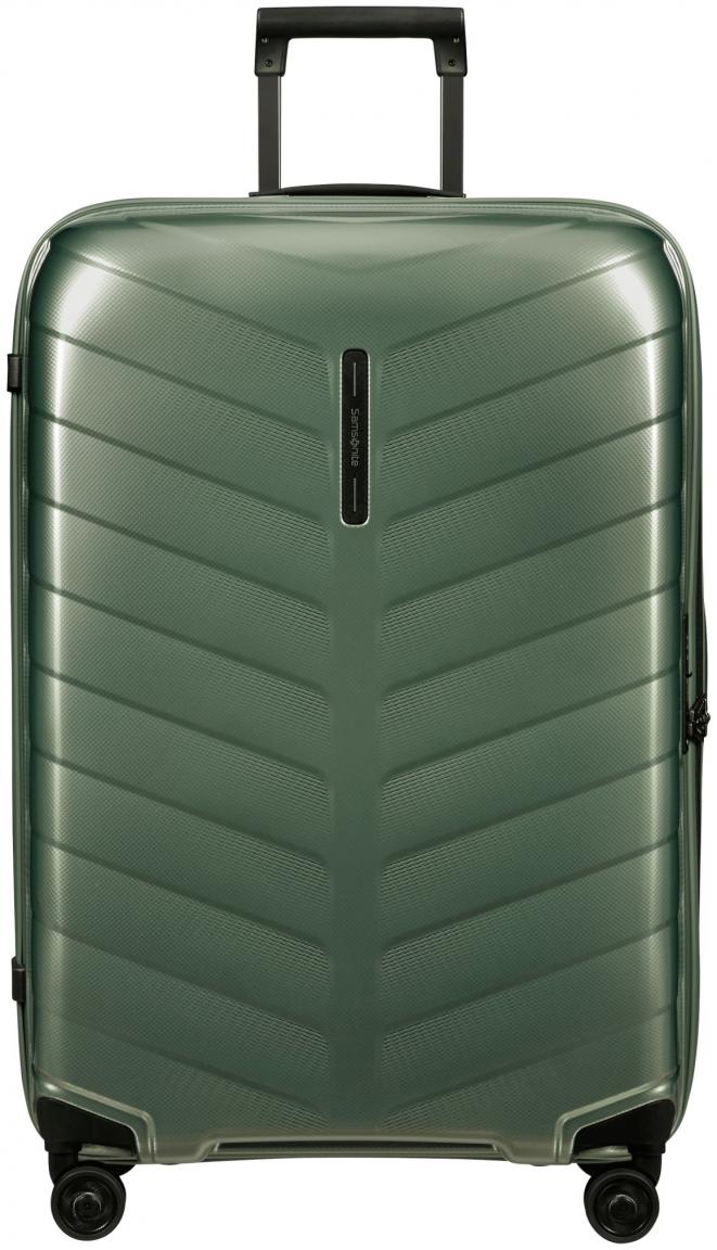 großer Reisetrolley Samsonite Attrix Spinner L 75cm hellgrün
