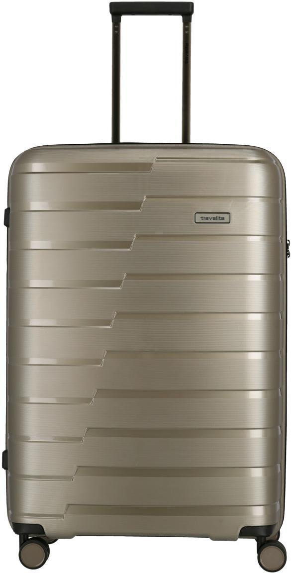 großer Rollenkoffer Travelite Trolley L 77cm Air Base Champagner