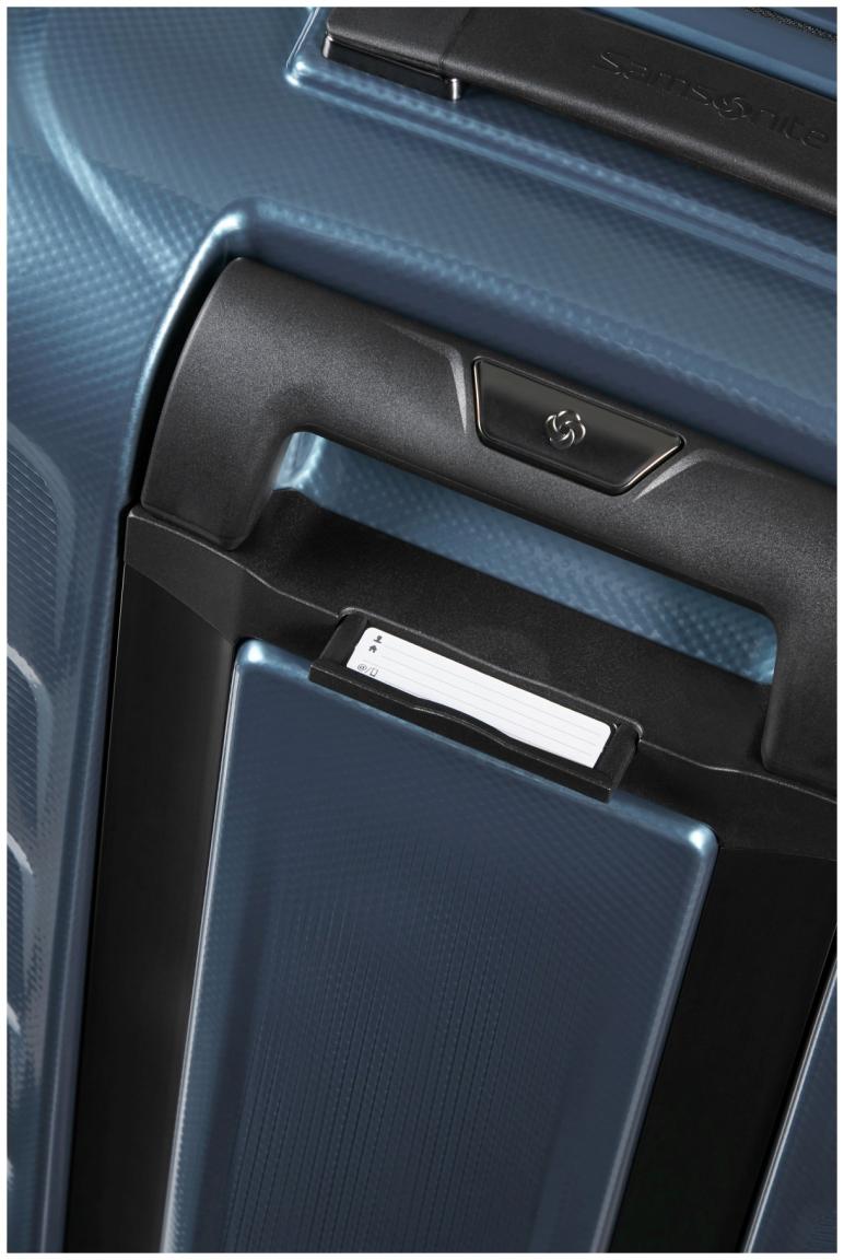 großer Urlaubskoffer Samsonite Attrix Spinner XL 81cm dunkelblau Steel Blue