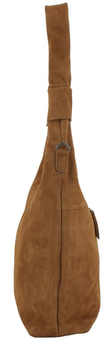 hellbeige Beuteltasche Harbour 2nd Laurine Coffee Cream Velours