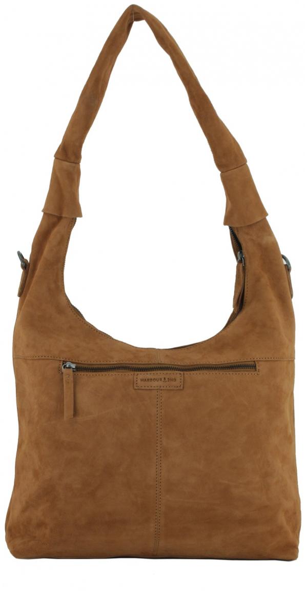 hellbeige Beuteltasche Harbour 2nd Laurine Coffee Cream Velours