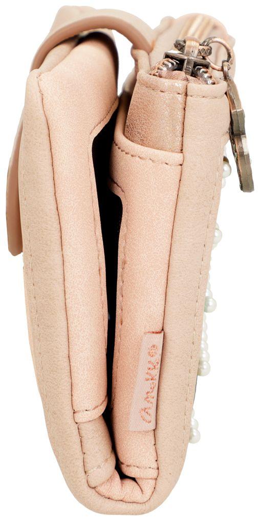 hellbeige Brieftasche Perlen Anekke Hollywood Studio Nude