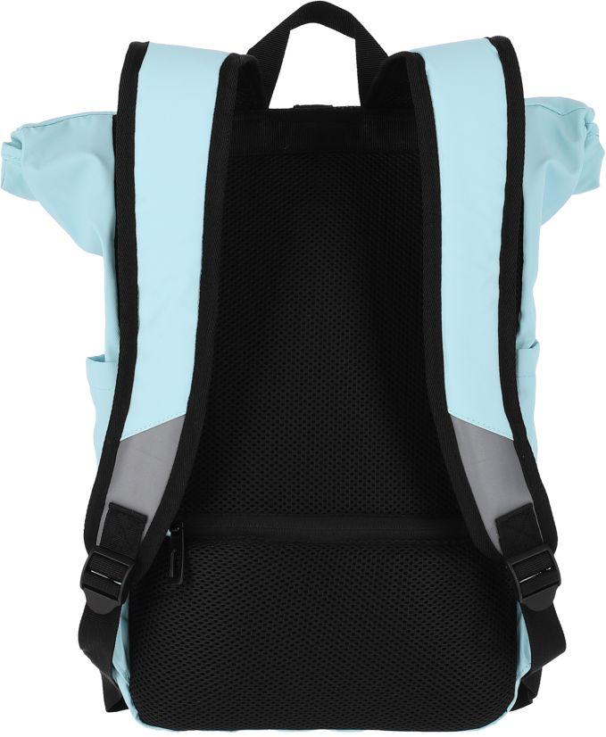 hellblauer Roll-Up Freizeitrucksack Travelite Basics beschichtet