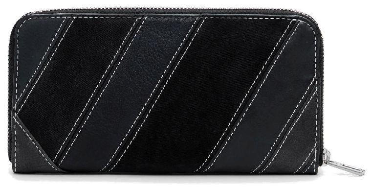 klassisch schwarz Desigual Geldtasche Fiona Schnalle Fibonacci Patch