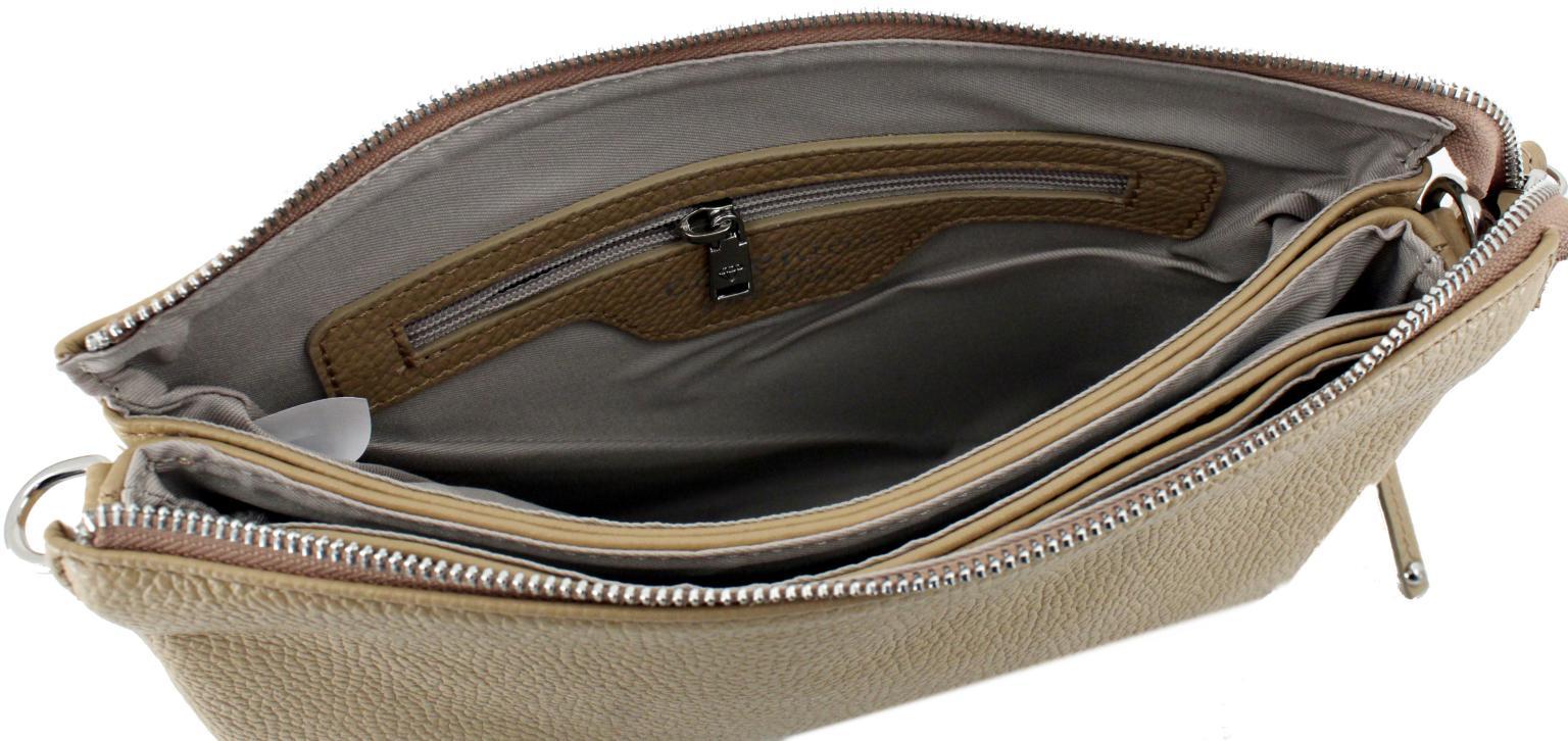 klassisch schwarze Caleidos Handtasche Leder Italien