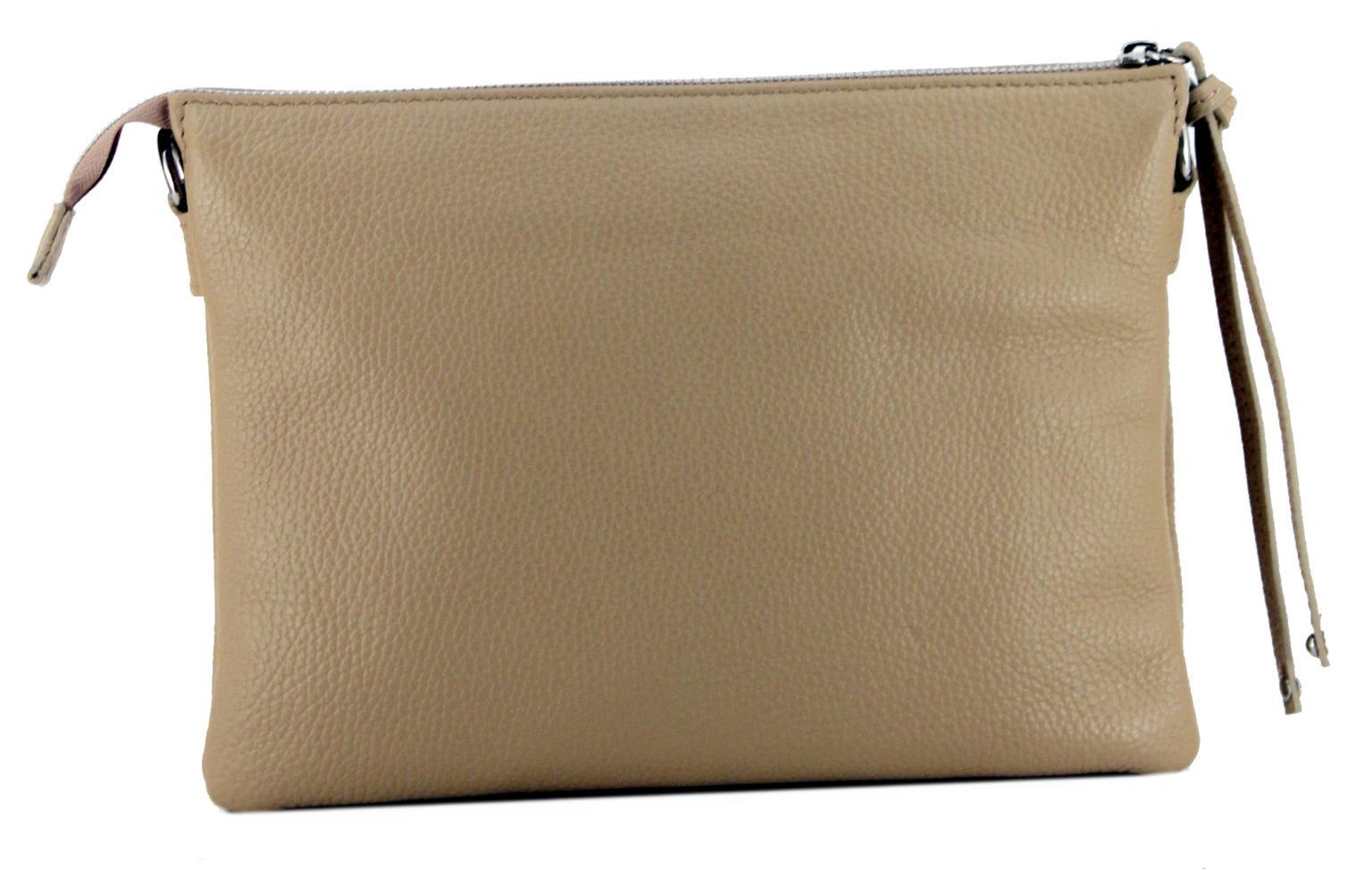 klassisch schwarze Caleidos Handtasche Leder Italien