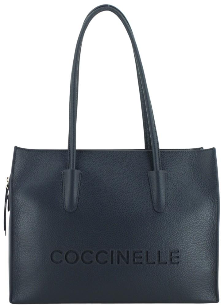 klassisch schwarze Shoppertasche Coccinelle Myrtha Noire