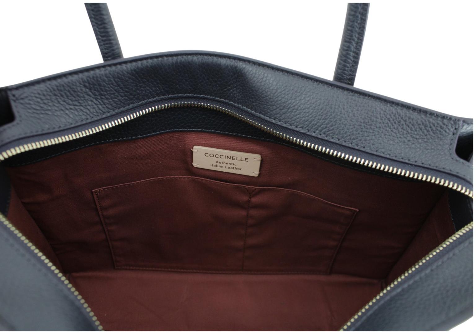klassisch schwarze Shoppertasche Coccinelle Myrtha Noire