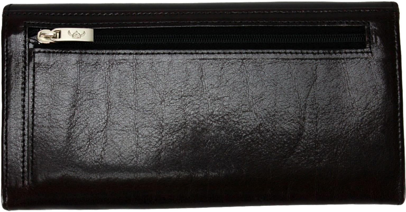 klassische Damenbrieftasche Golden Head Colorado schwarz Leder