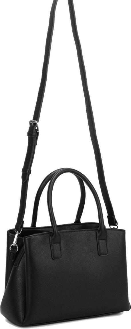 klassische schwarze Henkeltasche L.Credi Polly nachhaltig