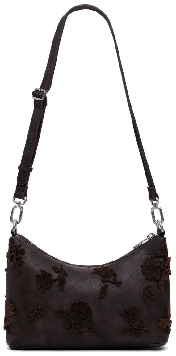 kleine Damentasche Desigual Medellin Mini chocolate Stencil Flower