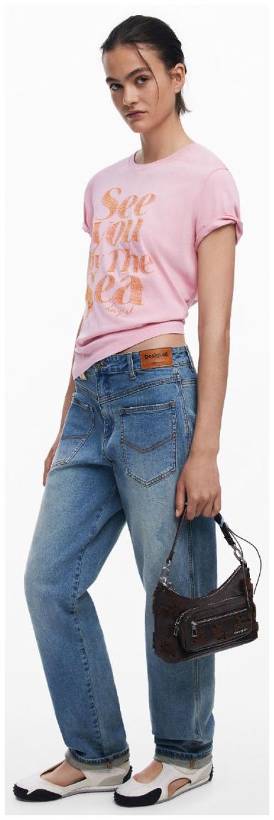 kleine Damentasche Desigual Medellin Mini chocolate Stencil Flower