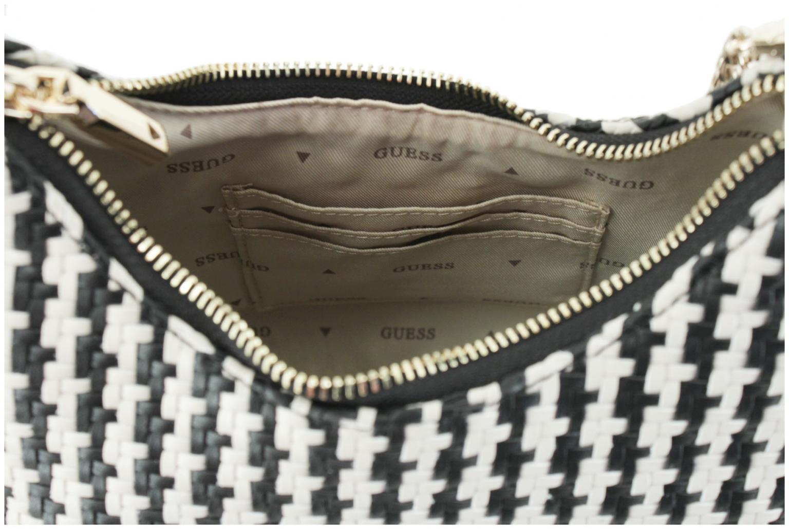 kleine Handtasche Knotendetail Kettenhenkel Guess Mirema Black Multi