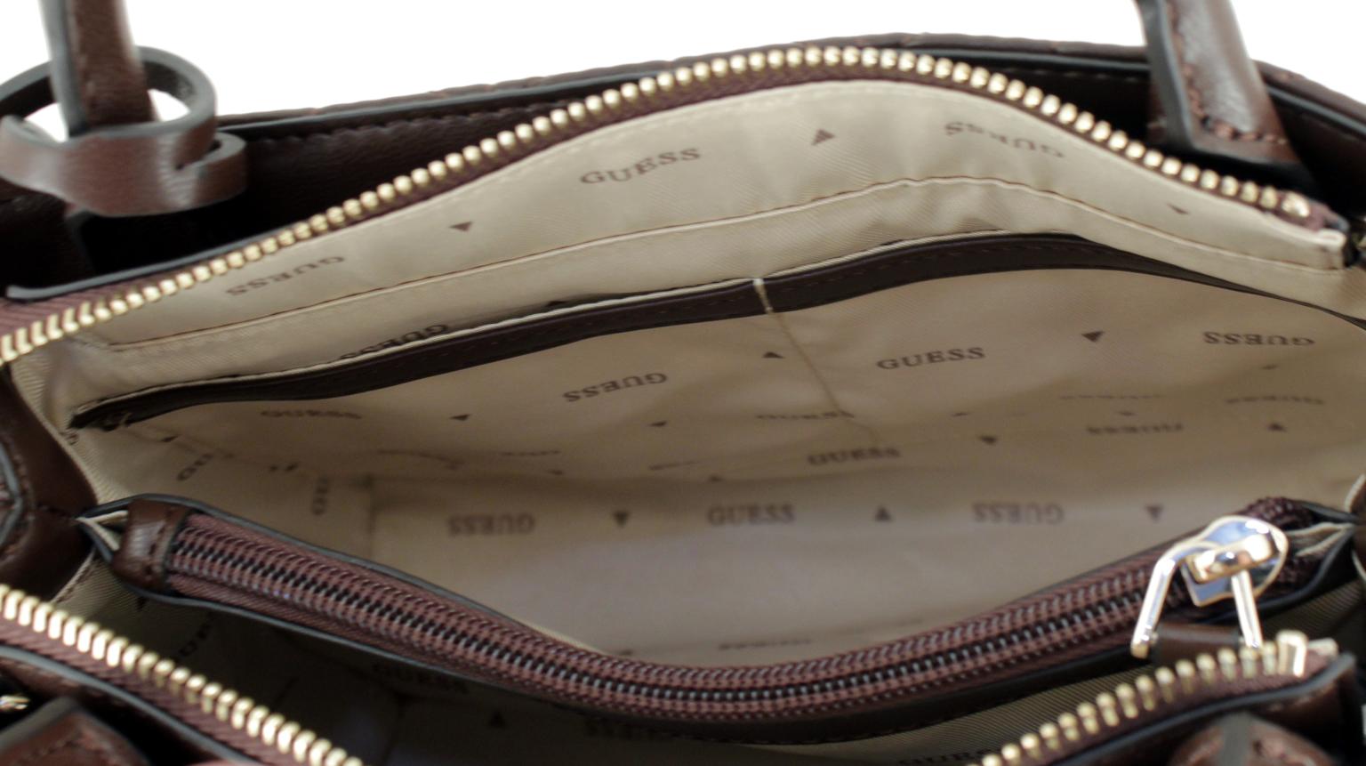 kleine Henkeltasche gesteppt Guess Paisleigh schwarz