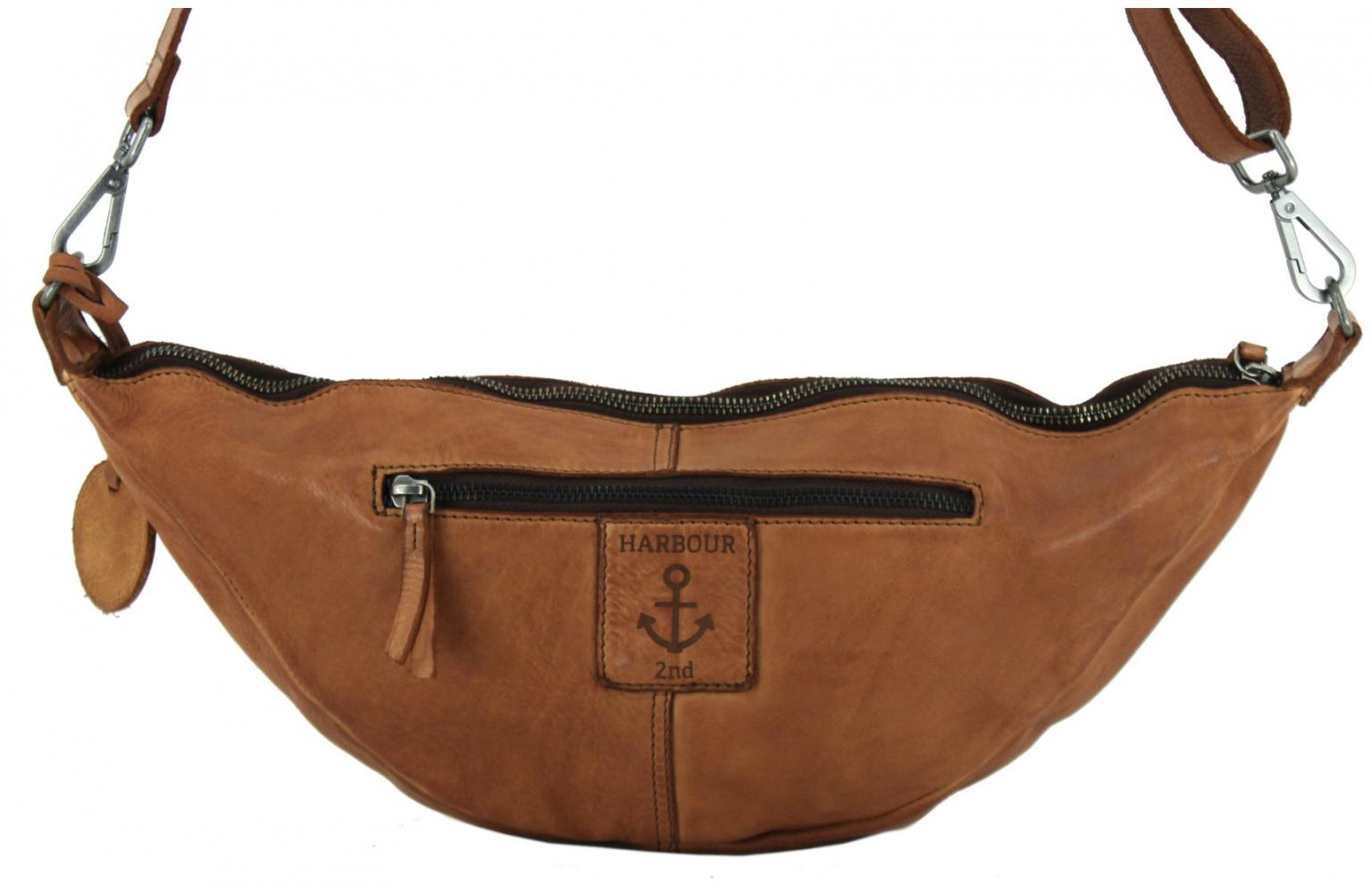 kleine Nietentasche Nuri Cognac braun Harbour 2nd Fashion Lights Vintage