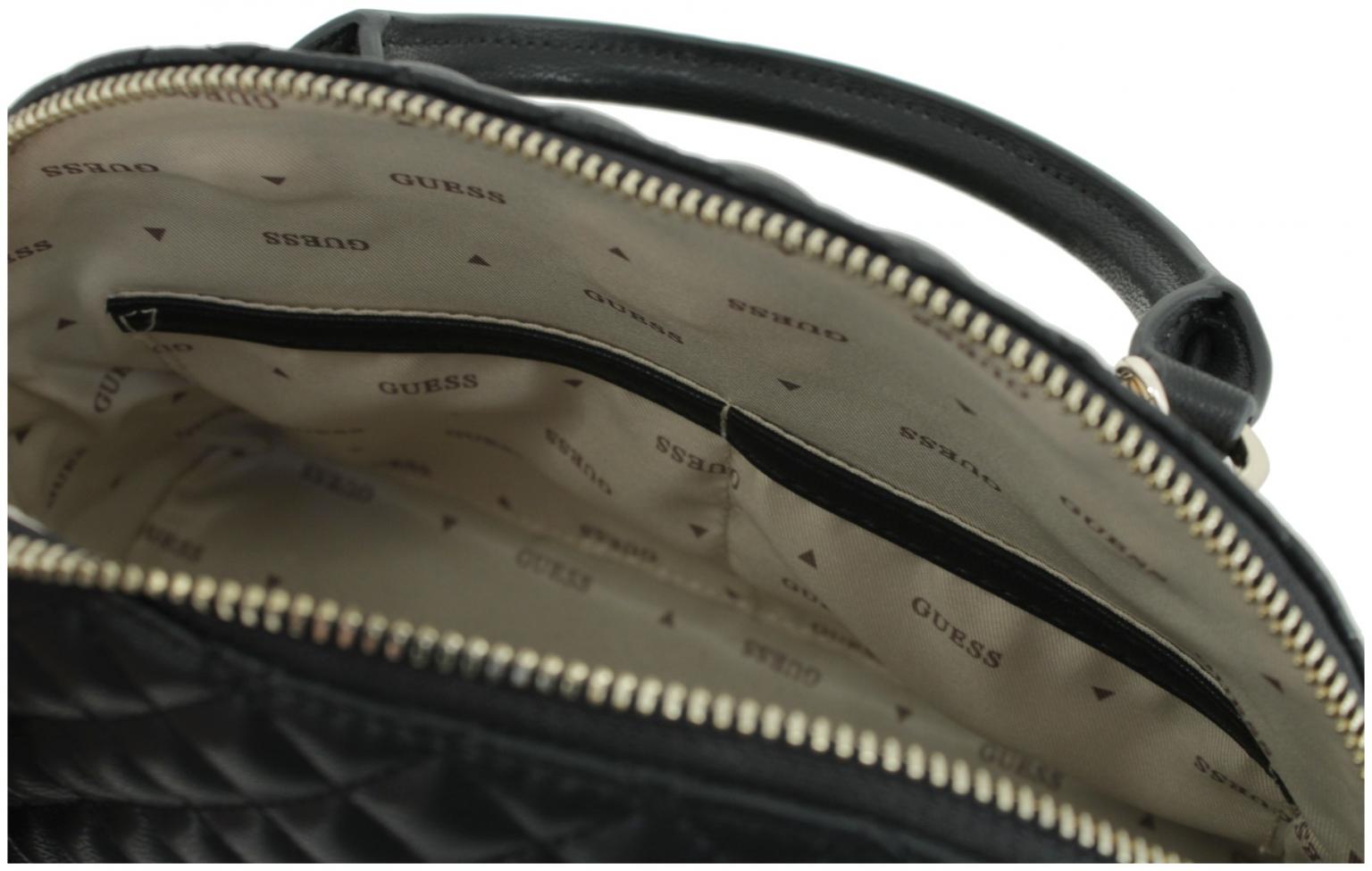 kleine Stepptasche mit Zierkette Guess Everlee Off White warmweiß