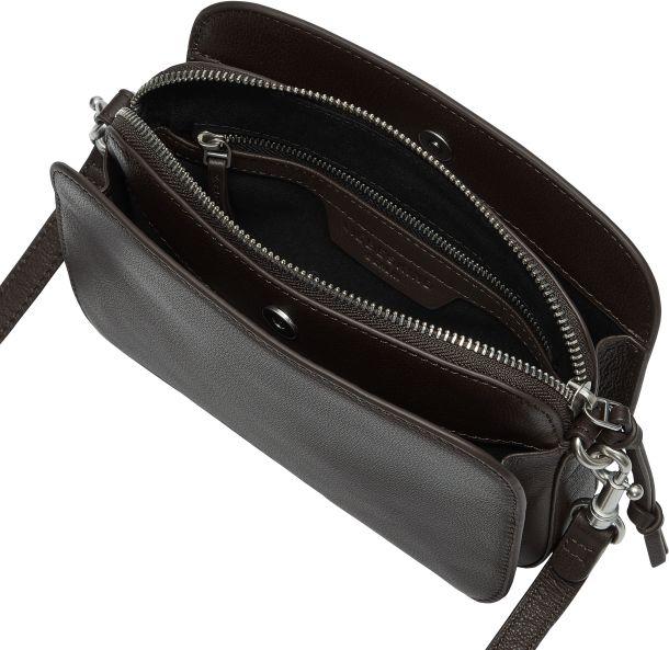 kleine Umhängetasche Glattleder dunkelbraun Liebeskind Luka Crossbody
