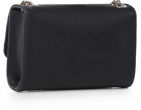 kleine Umhängetasche Metallkette Saffiano Valentino Divina SA Navy