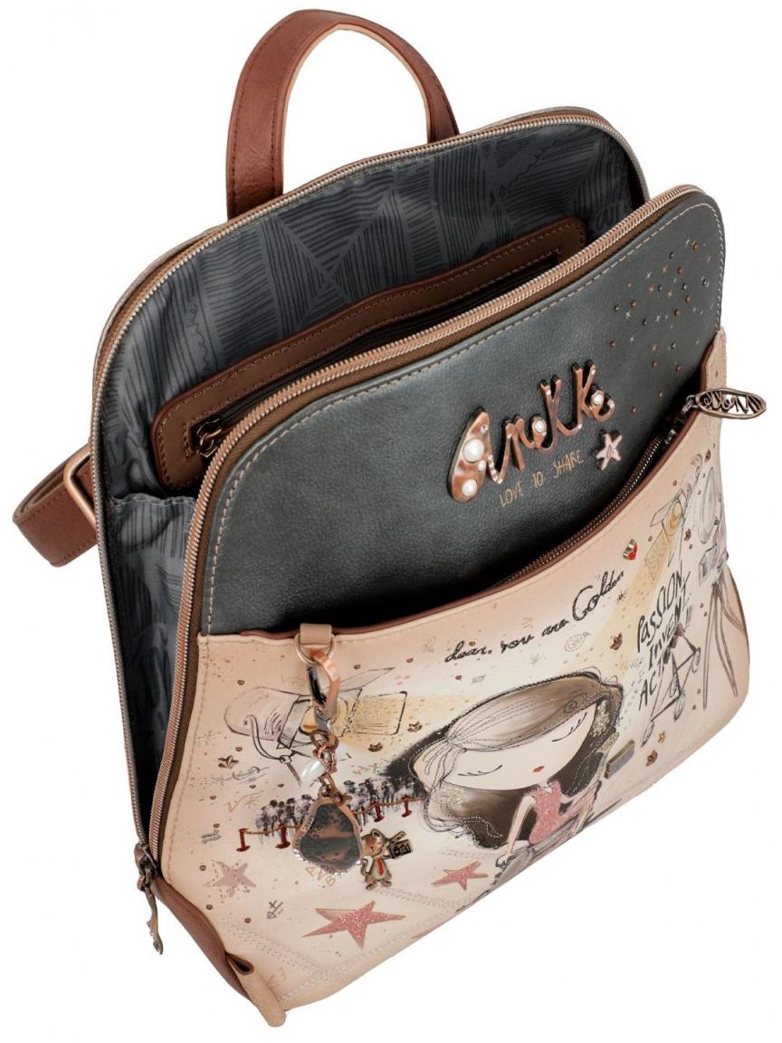 kleiner Freizeitrucksack mit Aufdruck Anekke Hollywood