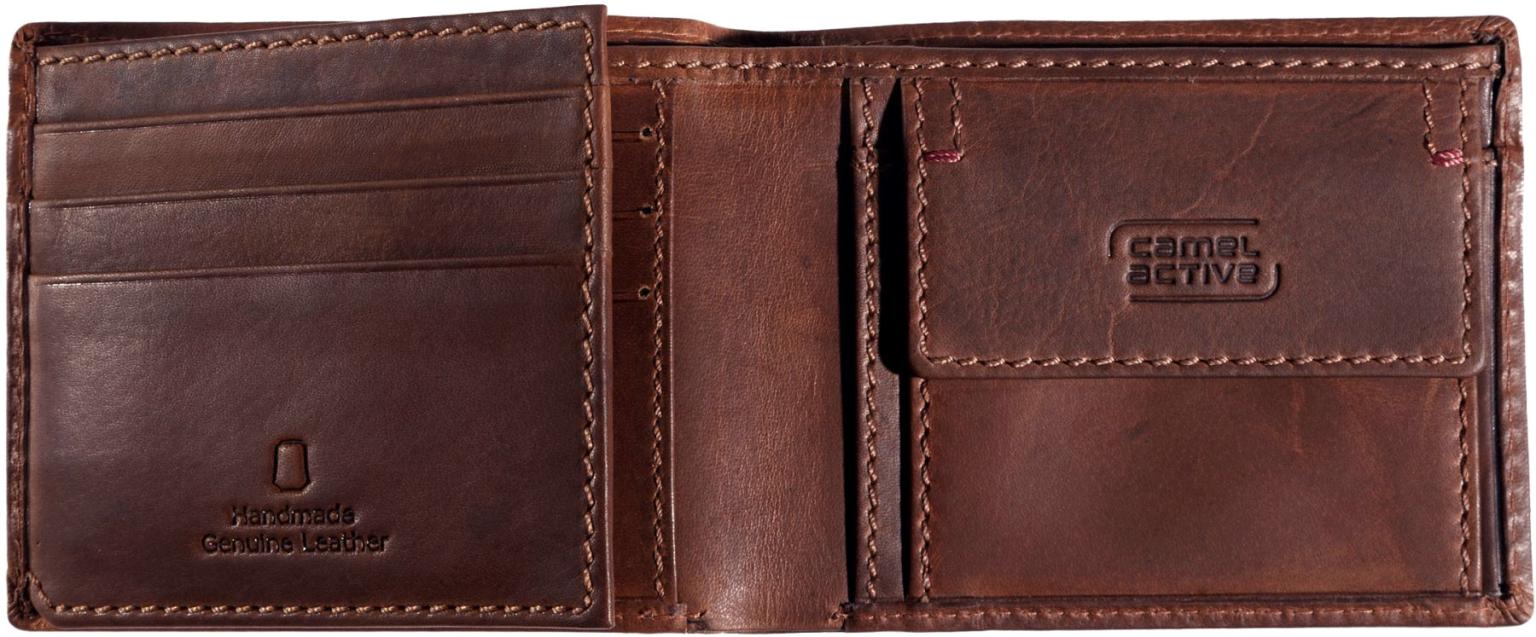 kleines Lederportmonee Salamanca Camel Active Rotbraun Vintage Leder