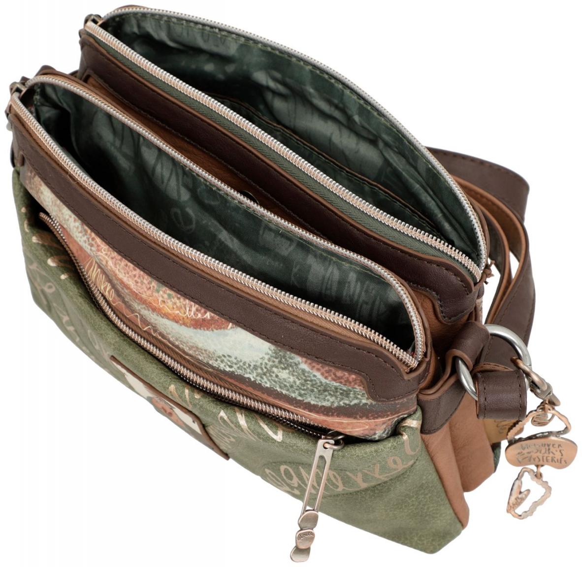 kompakte Crossovertasche Anekke Core Outer Stepp grün