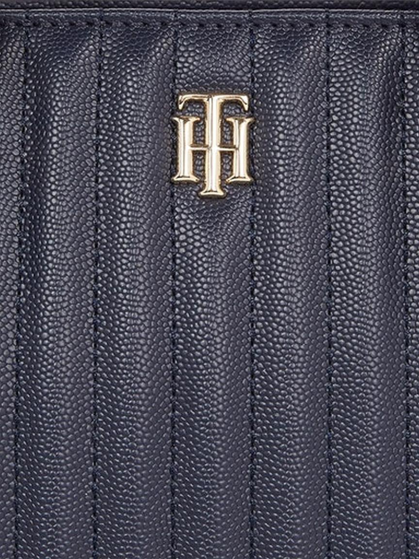 kompakte Tragetasche Damen Tommy Hilfiger Timeless Small Tote Quilted Dunkelblau
