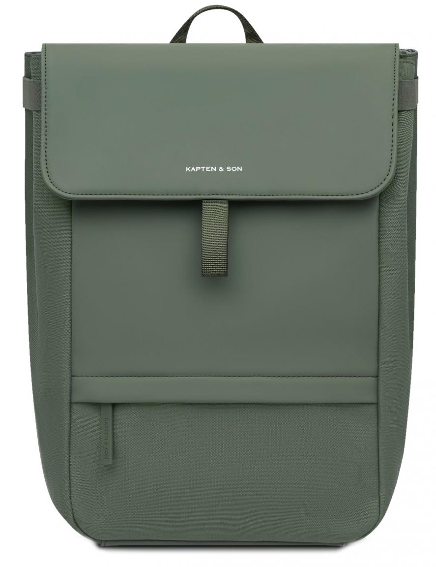 kompakter Technikrucksack Kapten & Son Fyn Dusty Green vegan